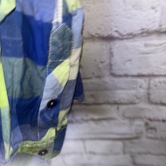 BKE Mens Shirt Gun Metal Buttons Athletic Fit Long Sleeve Large Plaid Sz XL - Picture 12 of 13